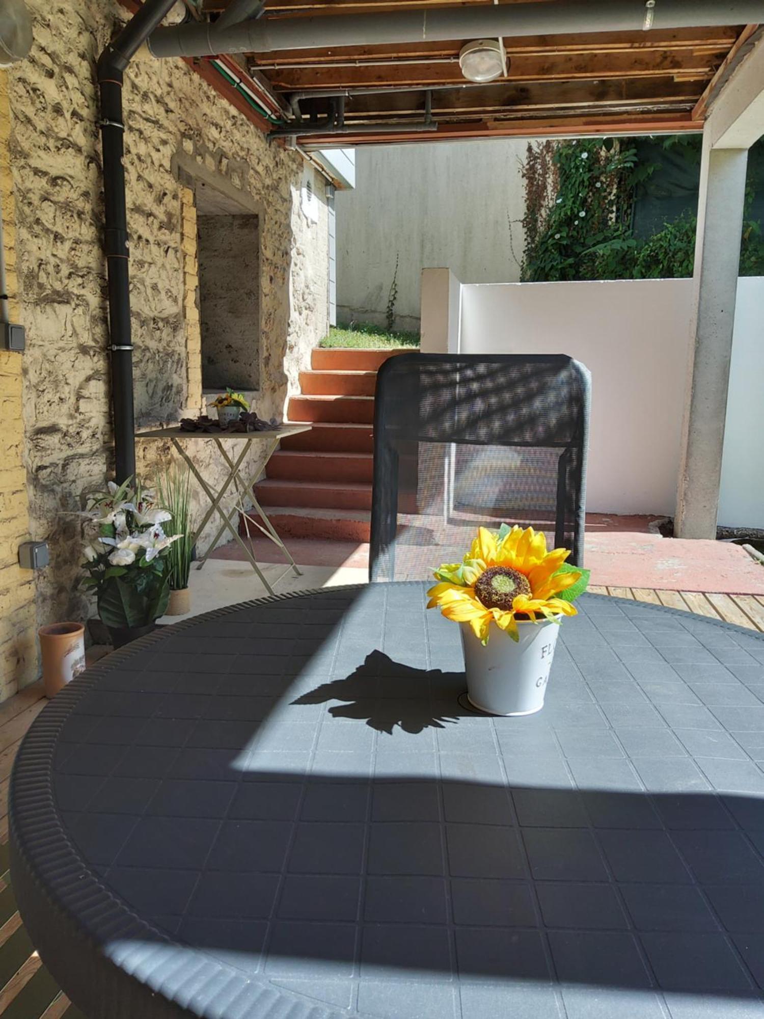 Appartement Meublé avec cour à Sotteville-lès-Rouen Extérieur photo